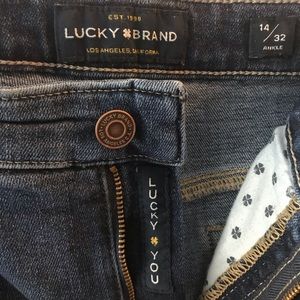 Lucky Brand Jeans Size 14 Ankle Bridgette Skinny